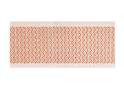 Tappeto Passatoia Tessuto Jacquard Linea Emozioni Dis. Zig Zag Twist Arancio - 57x320 - Arancio