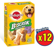 12 PEDIGREE BISCROK ORIGINAL SNACK BISCOTTI PER CANE 6 GR