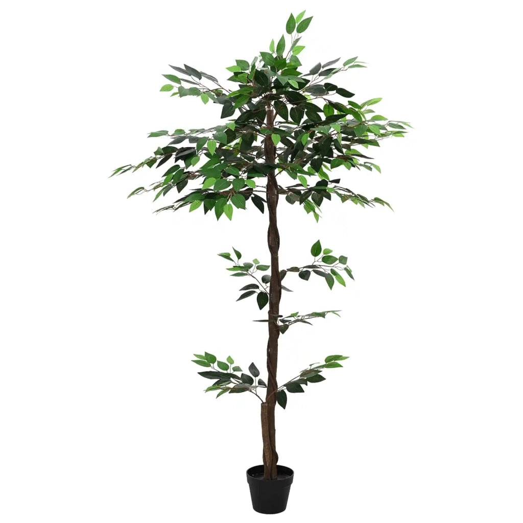 Pianta Ficus Artificiale Verde 85 x 18 x 160 cm Tessuto e Legno 42042067