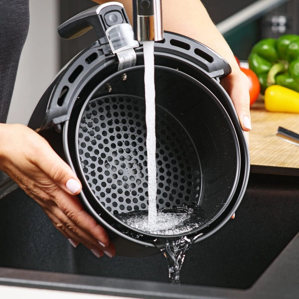 Friggitrice ad Aria Calda 9 in 1 3,6L Senza Olio 80-200°C Air Fryer Lavabile Lavastoviglie Rivestimento Antiaderente