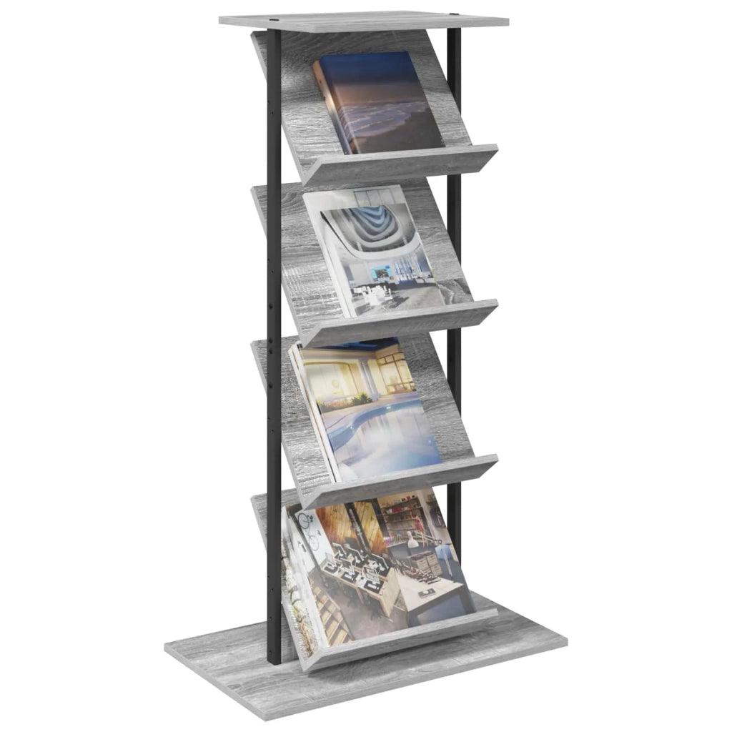 Scaffale per riviste Grigio Sonoma 68 x 40 x 123.5 cm