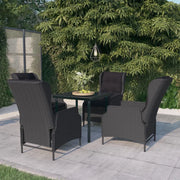 Set da Pranzo da Giardino 5 pz Grigio Scuro 3099638