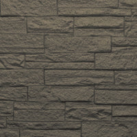 Set 12 Pannelli Decorativi Area 8,6 mq 120x60x2,5 cm Rivestimento Murale Effetto Mattoni in Pietra 3D in PU Grigio