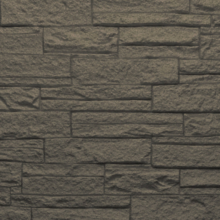Set 12 Pannelli Decorativi Area 8,6 mq 120x60x2,5 cm Rivestimento Murale Effetto Mattoni in Pietra 3D in PU Grigio