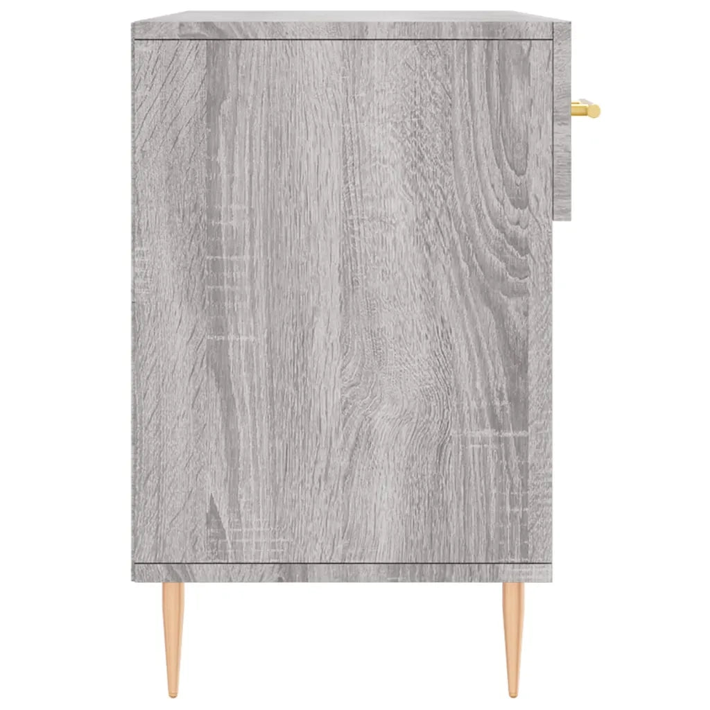 Panca Porta Scarpe | Scarpiera | Mobile per scarpe Grigio Sonoma 102x35x55 cm Legno Multistrato