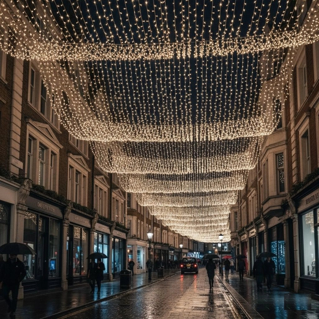 Catena cielo stellato per matrimonio married 100 led cavo bianco 10 mt prolungabili 80 led luce calda + 20 flash luce bianca fredda
