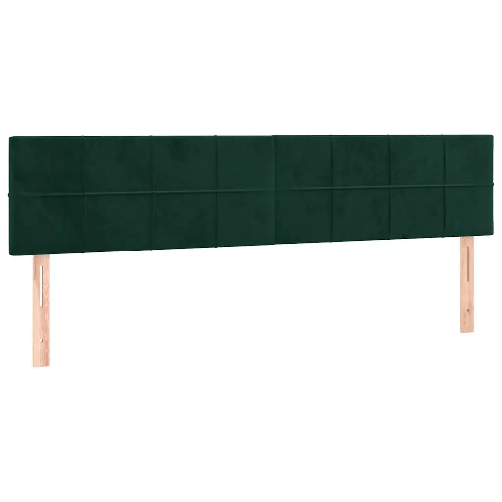 Giroletto a Molle con Materasso Verde Scuro 120x190 cm Velluto