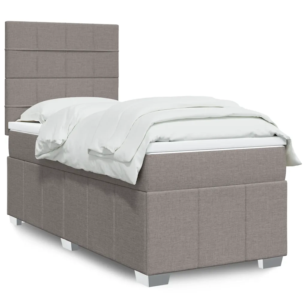 Giroletto a Molle con Materasso Tortora 80x200 cm inTessuto 3291499