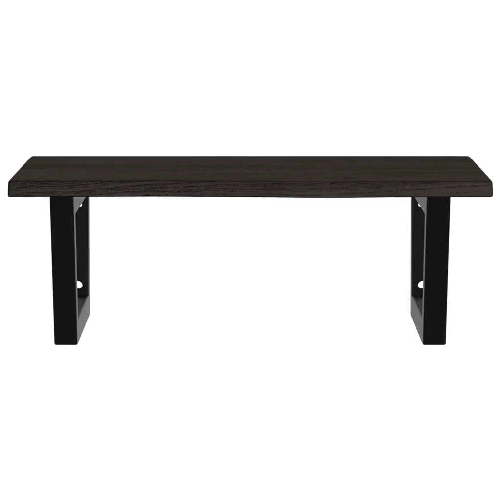 Ripiano a Parete per Lavabo in Acciaio e Massello di Rovere 3302619