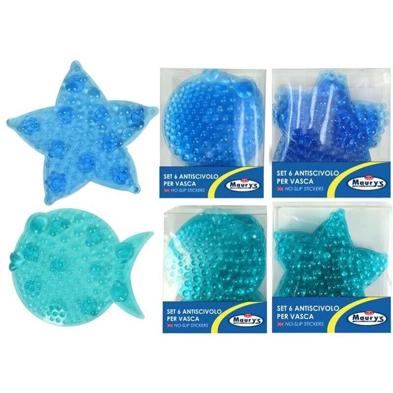 MAURY'S STICKERS ANTISCIVOLO PER VASCA O DOCCIA 6PZ COLORI ASSORTITI