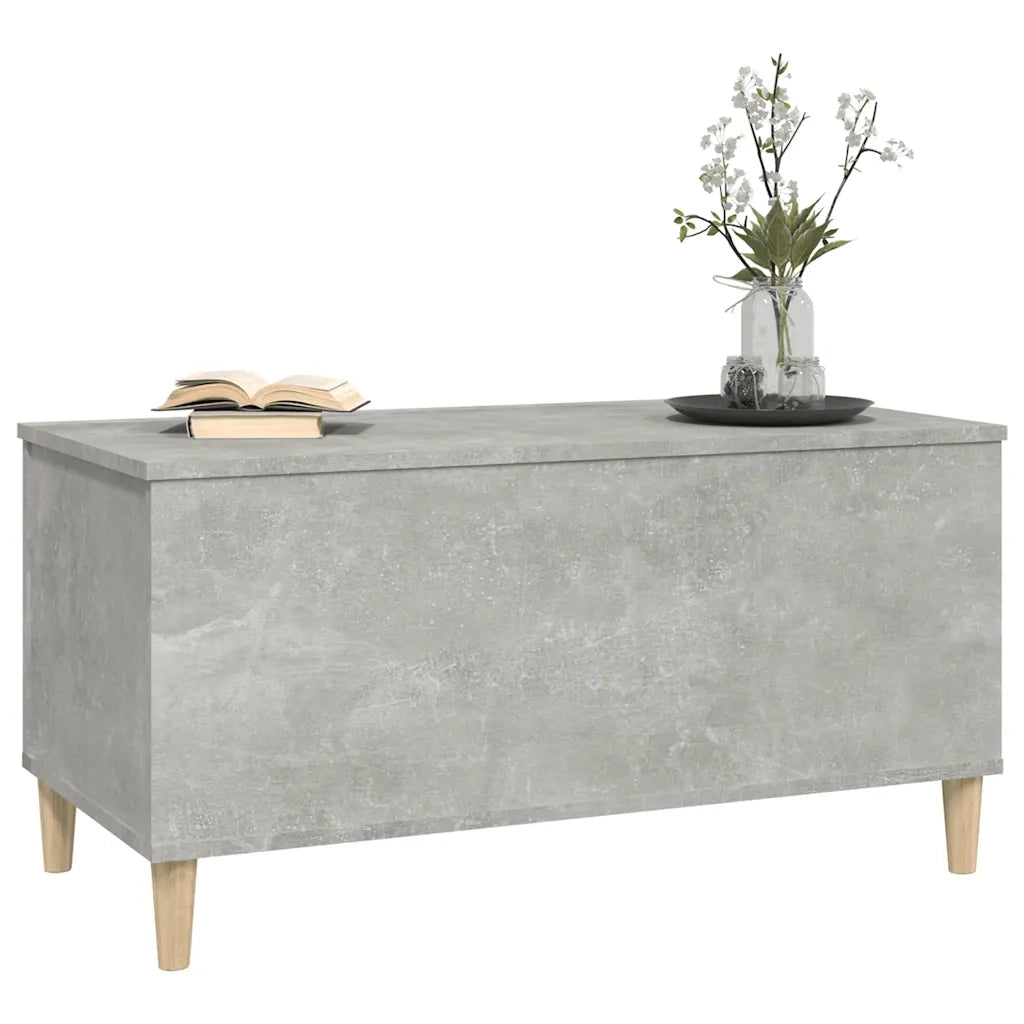 Tavolino Salotto Grigio Cemento 90x44,5x45 cm Legno Multistrato cod mxl 26953