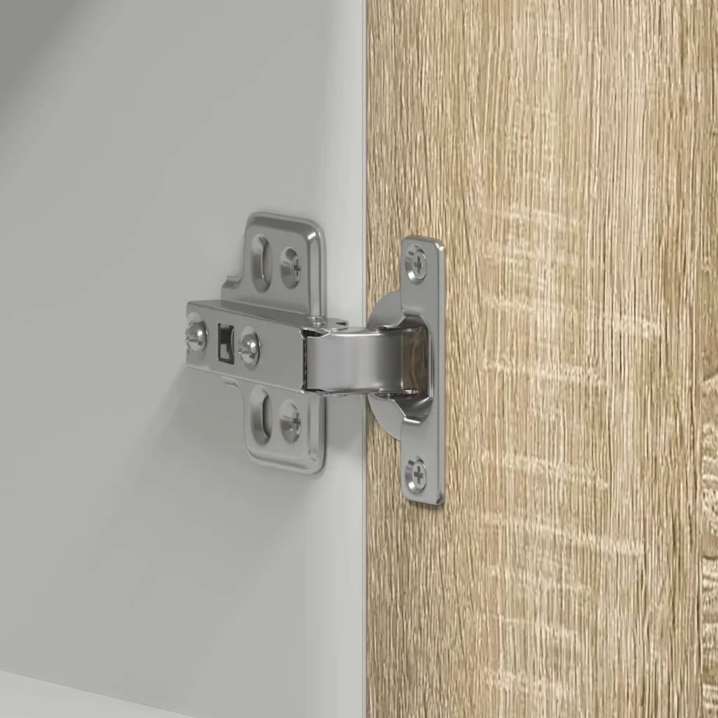 Mobiletto a parete pratico 60 x 31 x 60 cm finitura opaca design moderno legno ingegnerizzato di rovere Sonoma 02_0049692