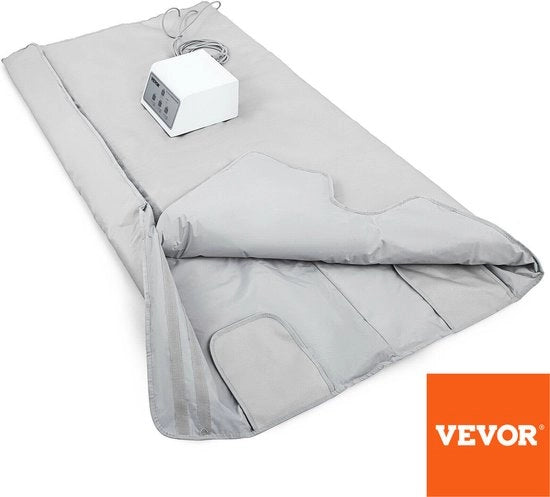 Deken infrarosso per terapia - deken di riscaldamento - deken per sauna - deken mobile per sauna - deken per perdita di peso - contro dolori articolari - contro dolore cronico - contro stanchezza - fibromialgia - 180x90cm - grigio