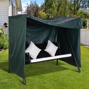 Copertura protettiva per altalena da giardino in poliestere, verde scuro, 205 x 124 x 164 cm