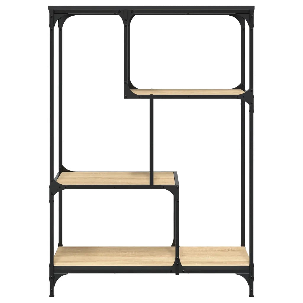 Libreria Rovere Sonoma 81x36x115 cm Legno Multistrato e Acciaio 835405