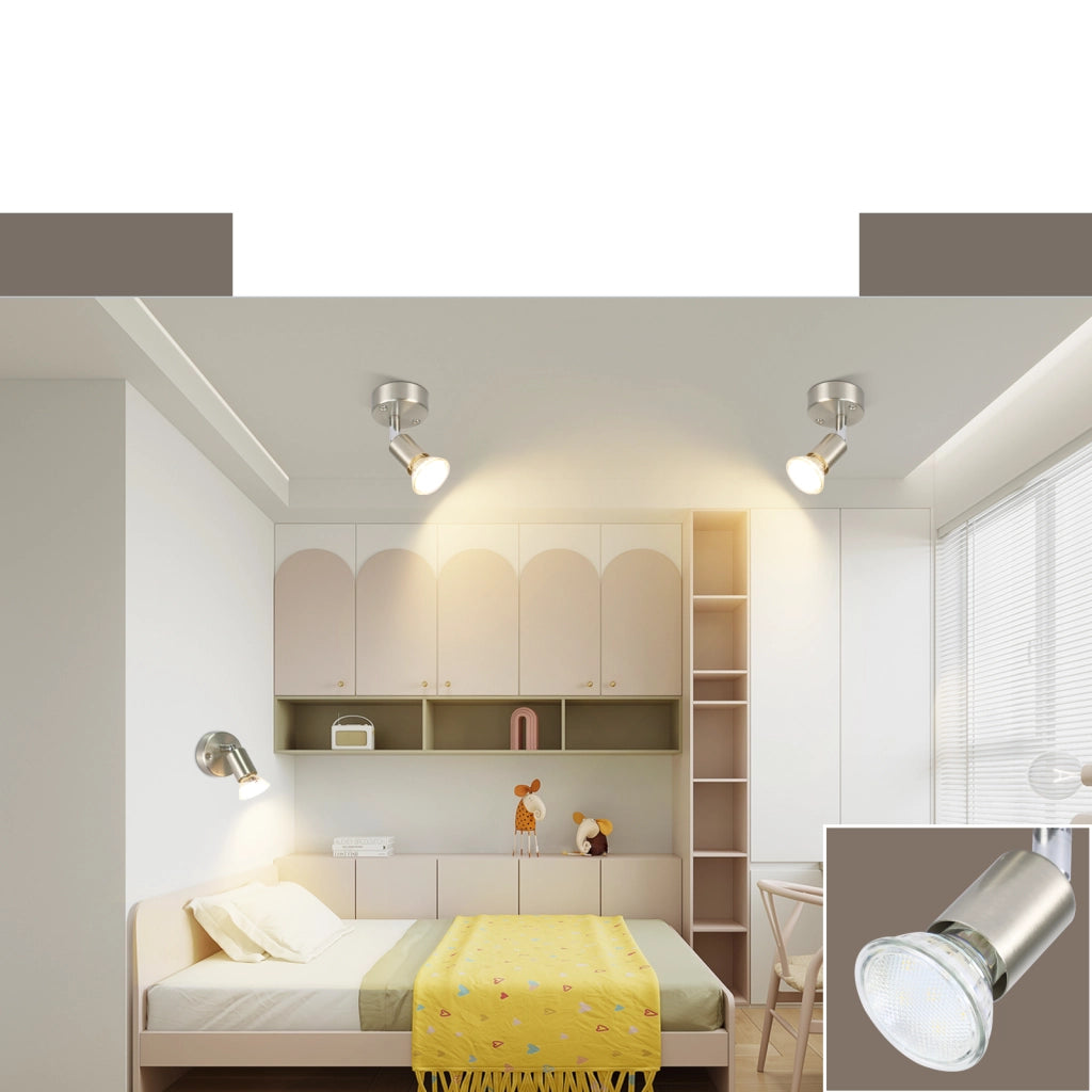 ZMH Faretto da soffitto moderni 1 fiamma GU10 con lampadina inclusa