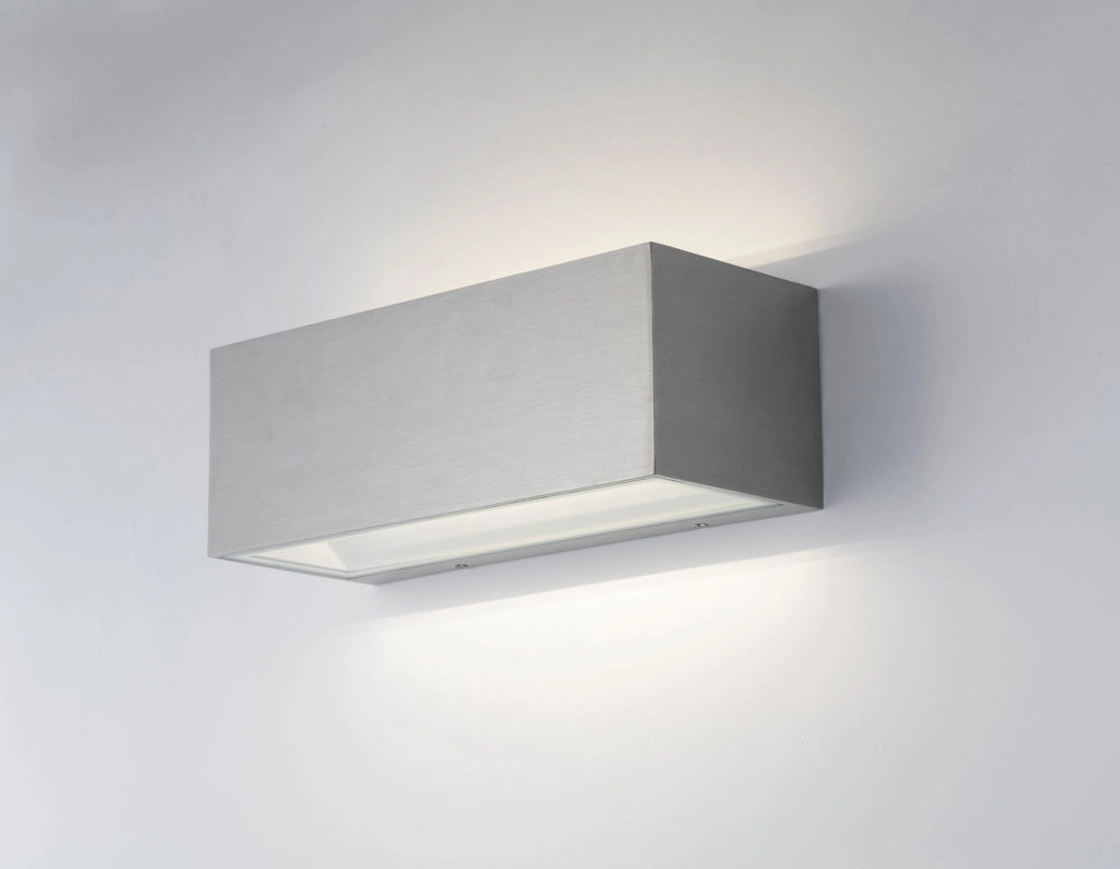 APPLIQUE BIEMISSIONE LED TWIN NIKEL 35W 4440LM 4000K IP54 30X10,8X12CM