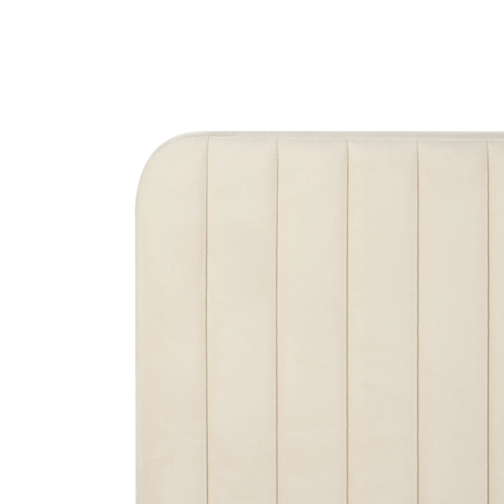 Letto in velluto grigio 180 x 200 cm trapuntato testiera gambe in metallo design moderno