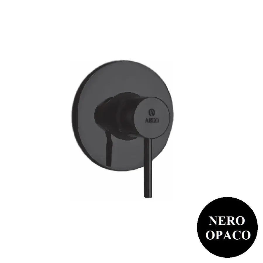 Miscelatore da incasso Doccia serie Cilindra Argo Rubinetterie Colore: Nero Opaco