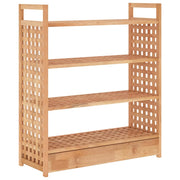 Scarpiera | Mobile per scarpe con Cassetto 70x27x81 cm Legno Massello di Noce