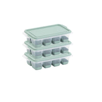 set di 3 coperchi universali in vetro e silicone