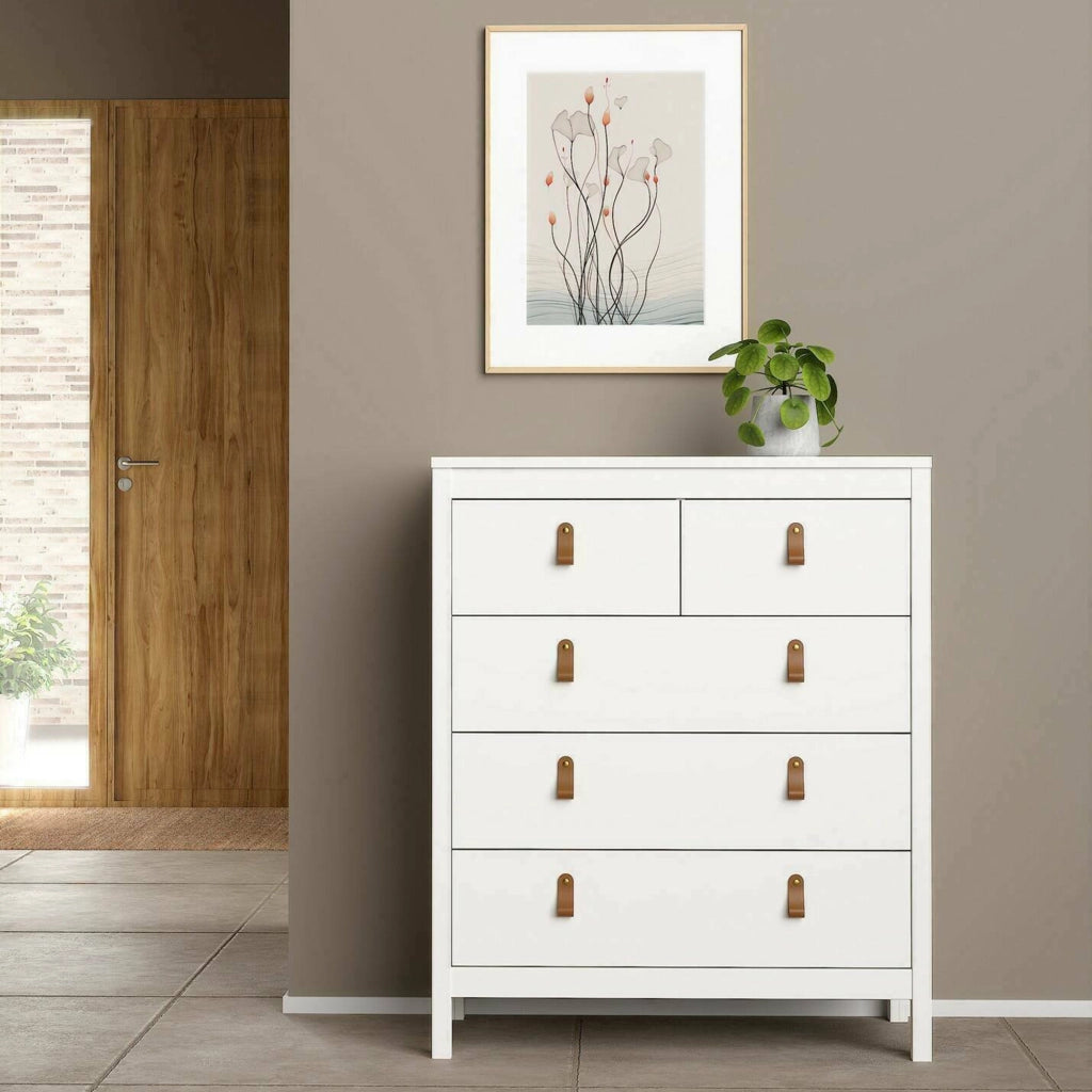 Cassettiera Alulim, Settimino multiuso, Comò camera da letto, Mobile con cassetti, 82x48 h99 cm, Bianco