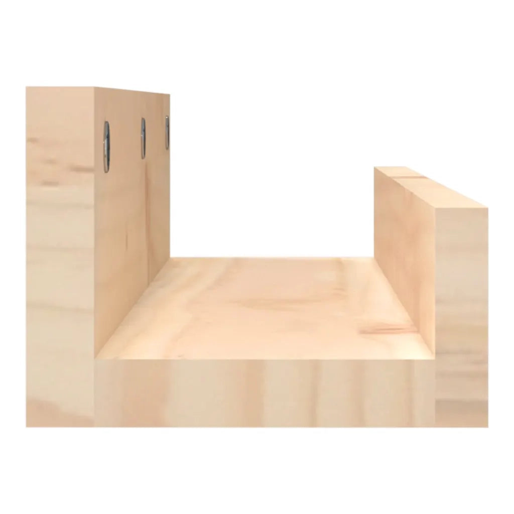 Mensole da Parete 2 pz 50x12x9cm in Legno Massello di Pino 823584