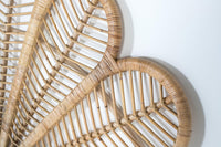 Testiera realizzata a mano in rattan naturale 180 cm