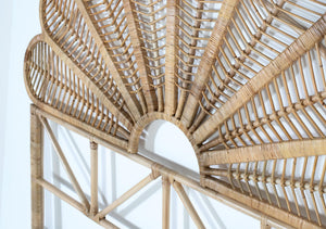 Testiera realizzata a mano in rattan naturale 180 cm