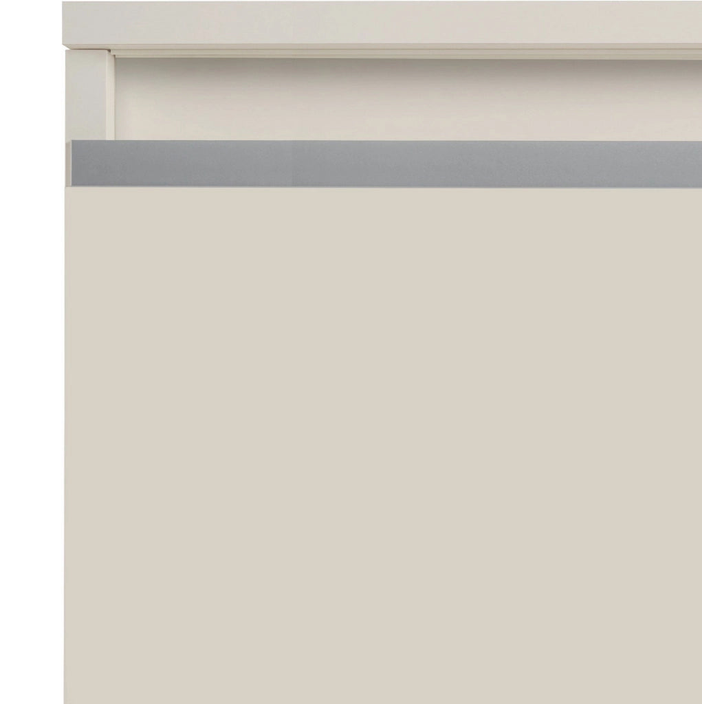 Mobile Portascarpe Marconi, Scarpiera 16 Paia Made in Italy, 120x26.5x108h cm Beige