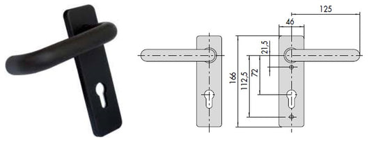 CISA MANIGLIE EST.C/ PLACCHE X TAGLIAFUOCO 07070260