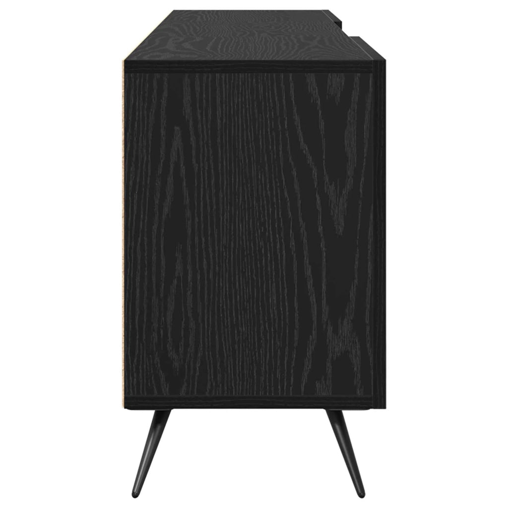 Mobile TV Rovere nero 150 x 30 x 50 cm Legno multistrato