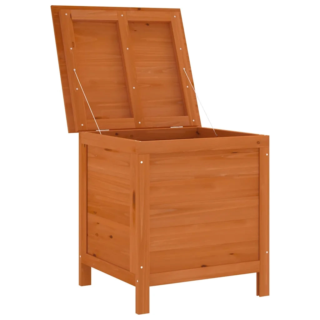 Contenitore Giardino-Cassapanche da esterno Marrone 50x49x56,5 cm Legno Massello Abete