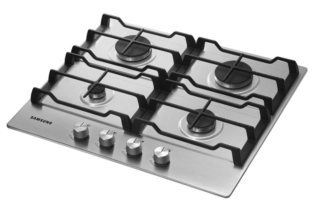 Samsung NA64H3010AS Piano Cottura a Gas 4 Zone Griglia in Ghisa 60 cm Acciaio Inox