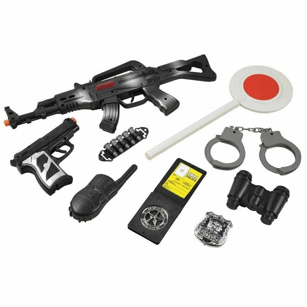 Trade Shop - Fantastico Playset Di Armi Polizia Poliziotto Gioco Di Ruolo In Palstica -