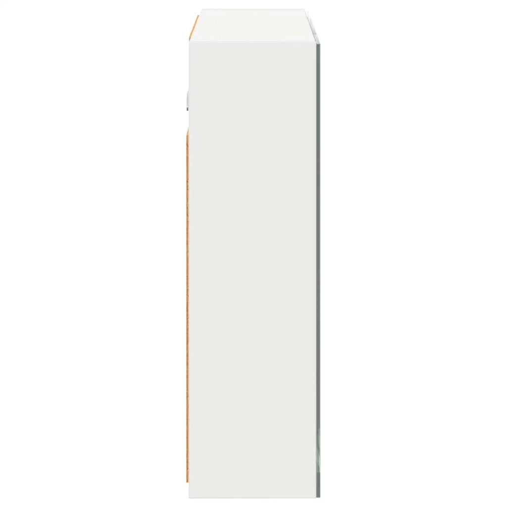 Mobiletto per specchio da bagno Bianco 60 x 14,5 x 50 cm