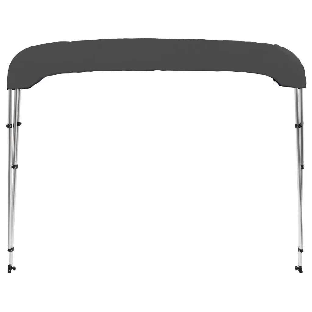 Bimini di Prua con Tendalino a 3 Archi Antracite 183x160x137 cm 93134