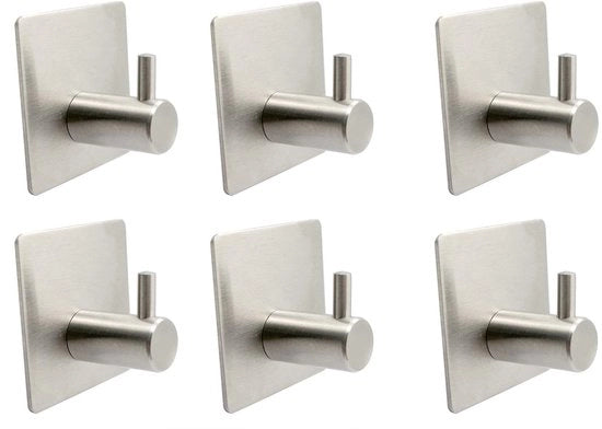 6 Pezzi di Asse da Asciugamano per Bagno in Acciaio Inossidabile