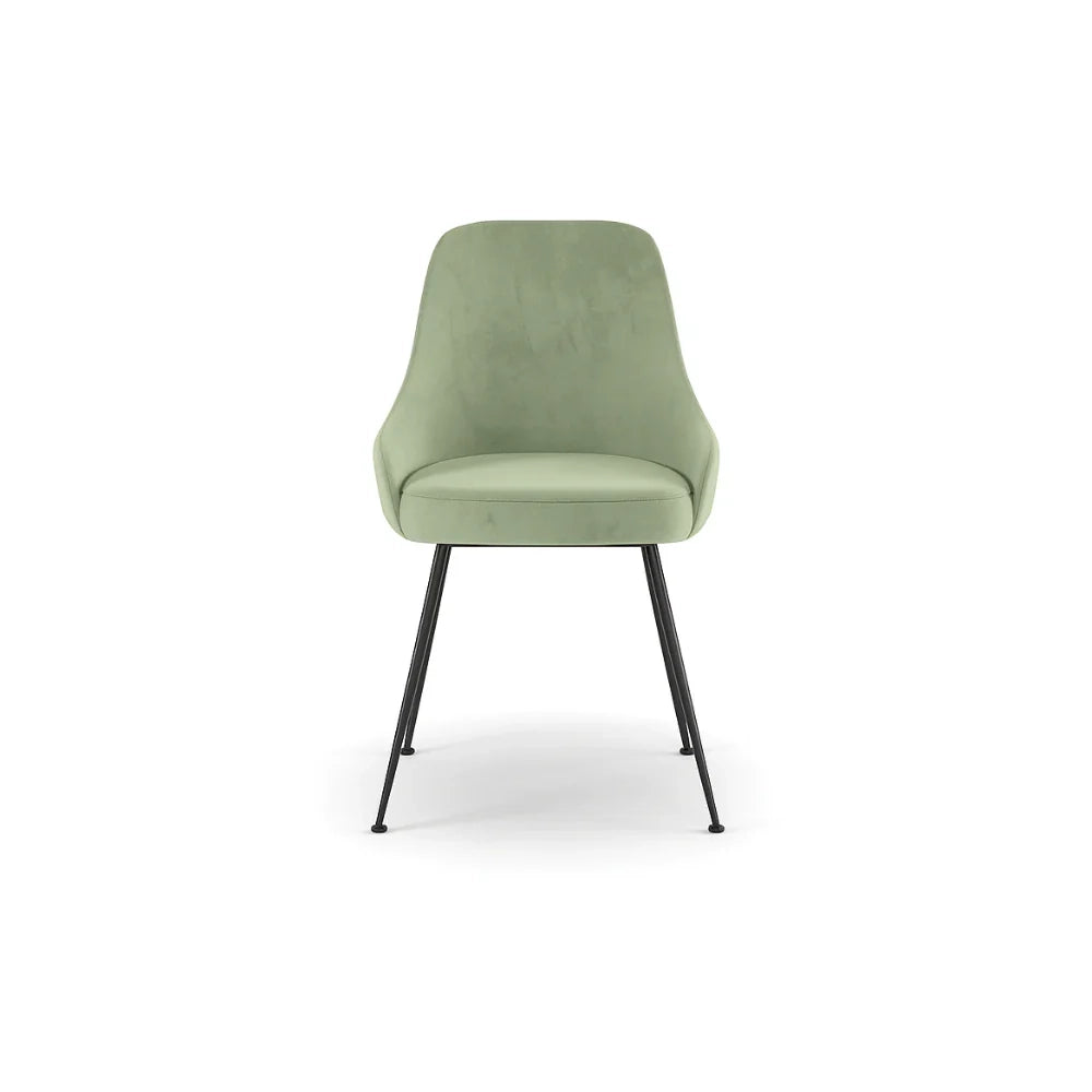 Andromeda,  Sedia in microfibra Verde acqua (48.5cm X 49.5cm H. 80cm) | Duzzle