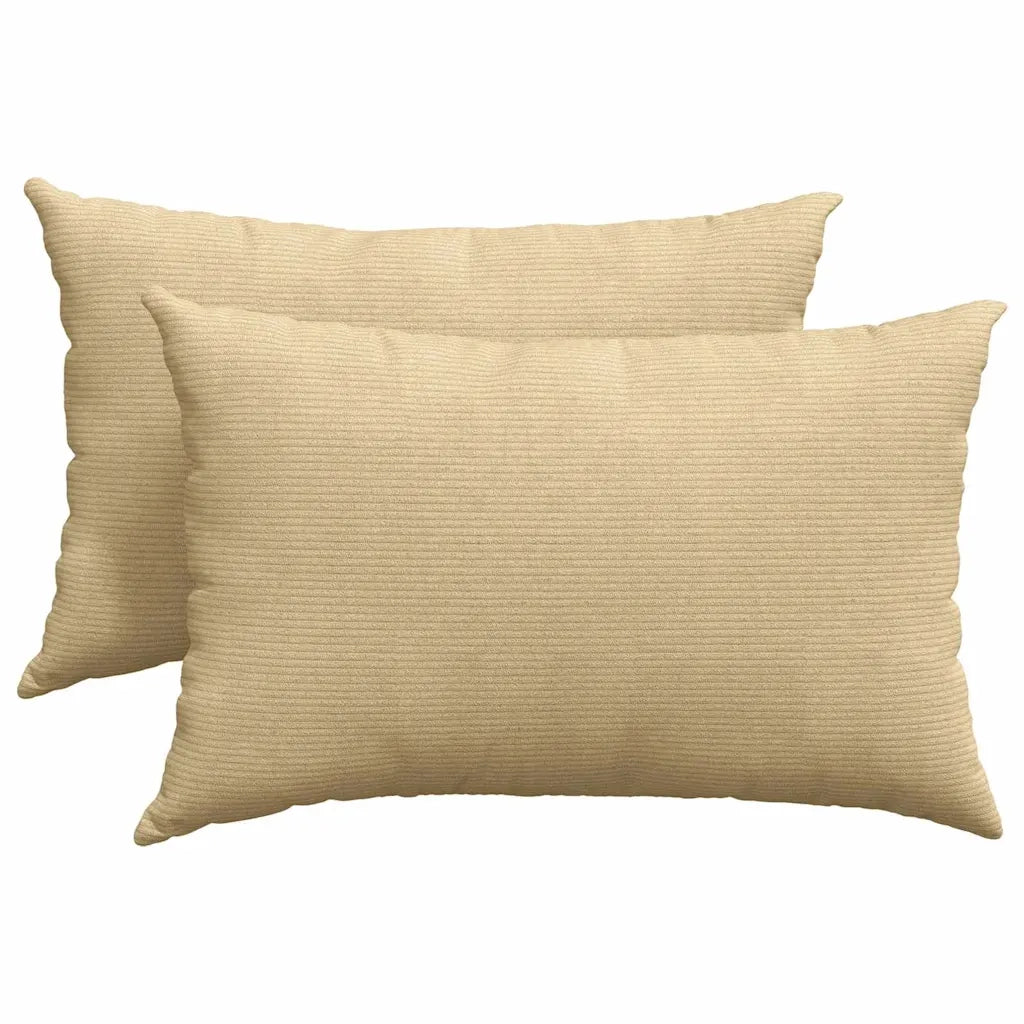 Cuscini da Divano 2 pz-Set di 2 Cuscini per Sofa Grigio Verde 60 x 40 cm