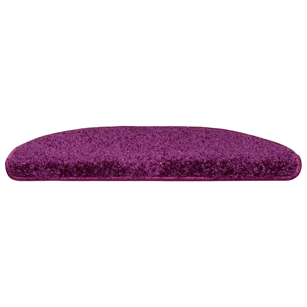 Tappetini per scale 10 pz 65x21x4 cm Viola Semicircolari Grandi 149809