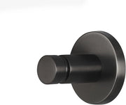 Spazzola per asciugamani in grafite lavorato a mano - autoadesivo - metallo PVD - senza foratura - 37 mm x 37 mm x 36 mm