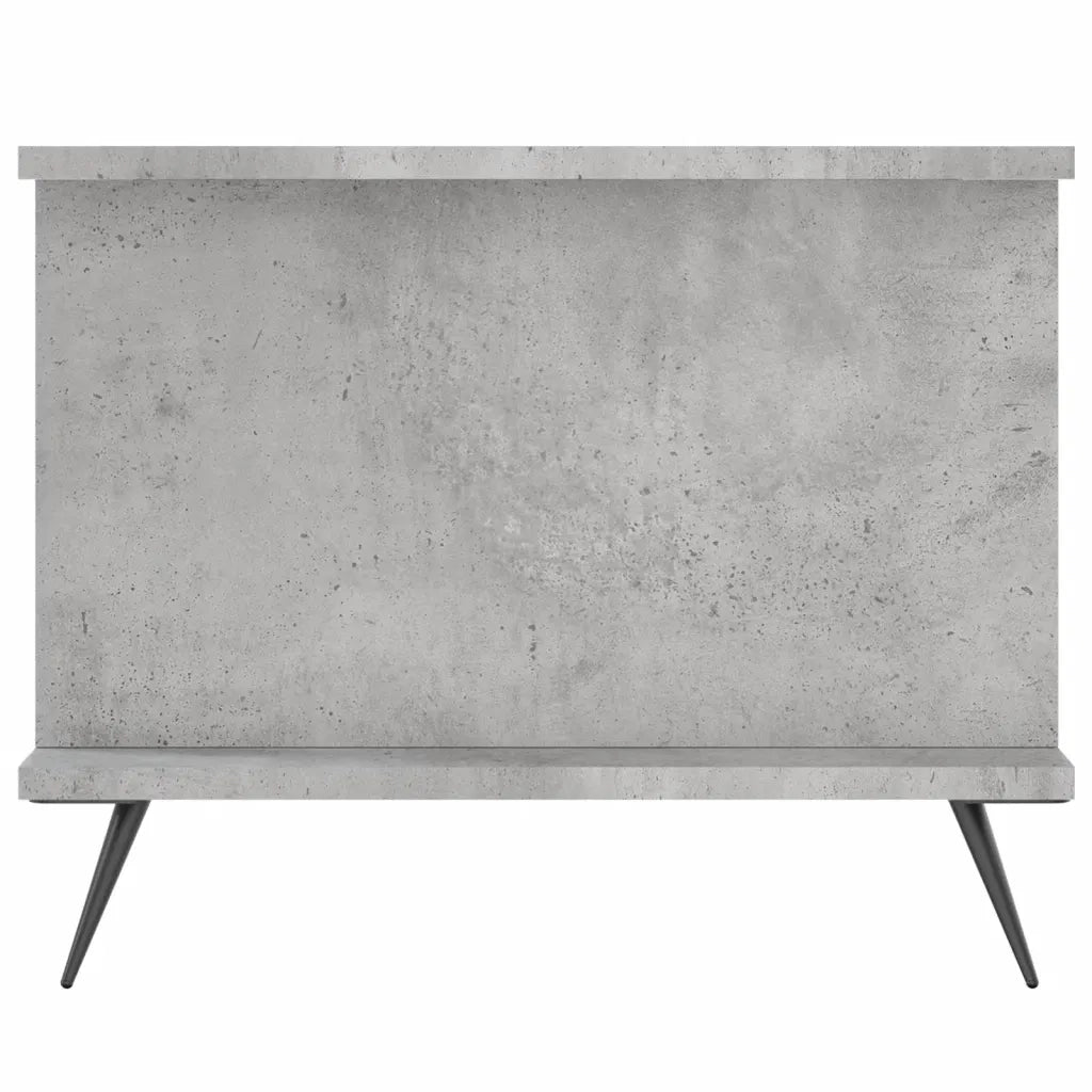 Tavolino da Salotto Grigio Cemento 90x50x40cm Legno Multistrato 829464
