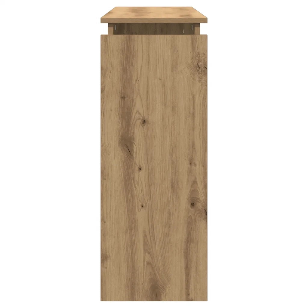 Tavolo Consolle Rovere Artigianale 102x30x80 cm in Truciolato 856627