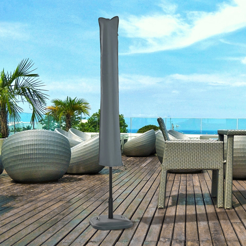 Copertura impermeabile per ombrellone da giardino ¨C zephmum ¨C grigio
