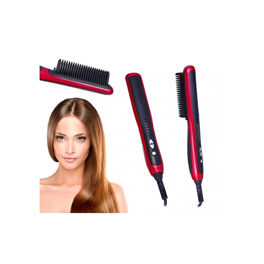 Trade Shop - Spazzola Lisciante Pl388 Ionizzante Tecnologia Ptc Hair Comb Fino A 210° -