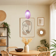 Lampada a sospensione in metallo Nivea violetto | Duzzle
