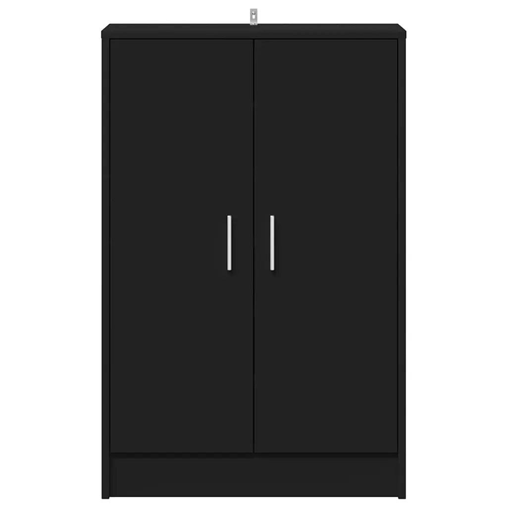 Scarpiera Nera 60x35x92 cm in Truciolato cod mxl 51344