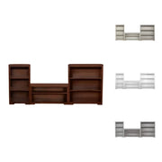 Libreria componibile porta tv vani a giorno legno vari colori 280x40x111 - Mobili 2G