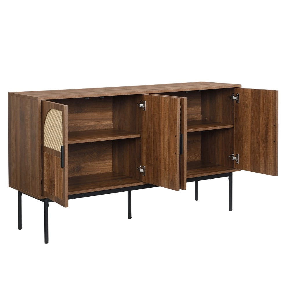 Cassettiera Credenza ¨C MINIMAL ¨C Legno, Bianco, 140x40x80 cm